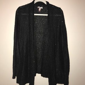Black shinning cardigan